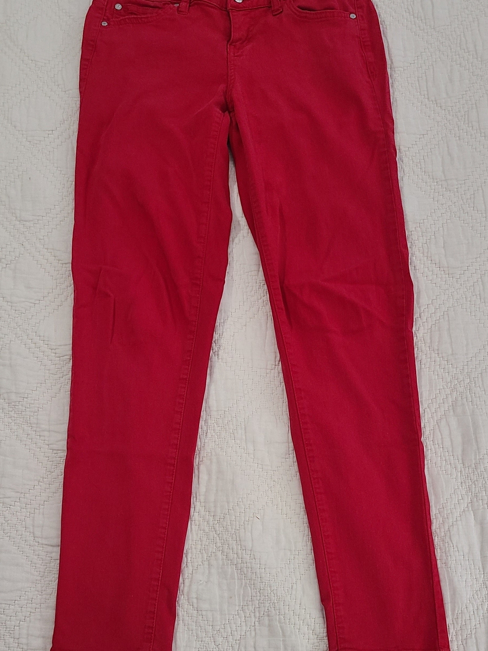 Celebrity Pink Red Skinny Pants
